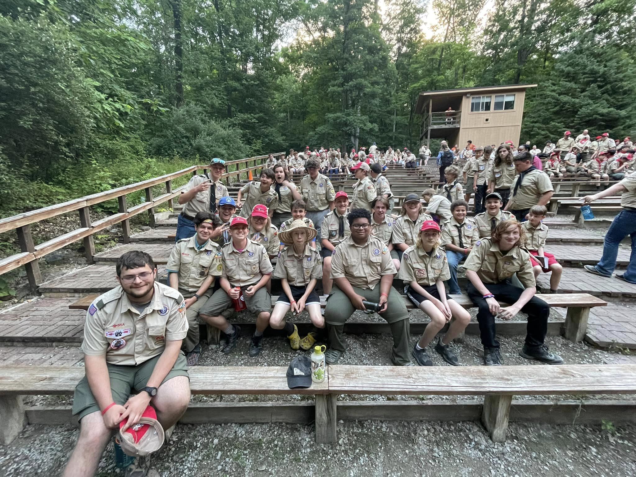 The boys of Troop 1490 attend summer scout camp at Camp Frontier on Pioneer Scout Reservation in Ohio.